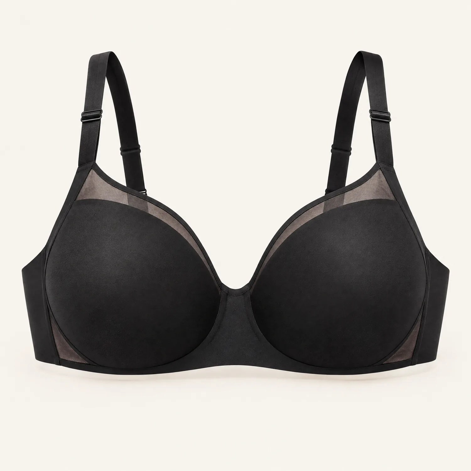 Black Wireless Lift Bra, front view
